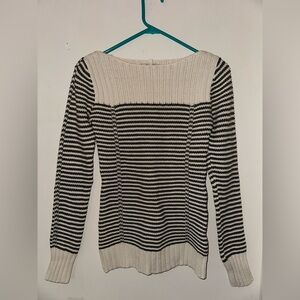 Old Navy Sz S Striped Women’s Sweater Gray &‎ White